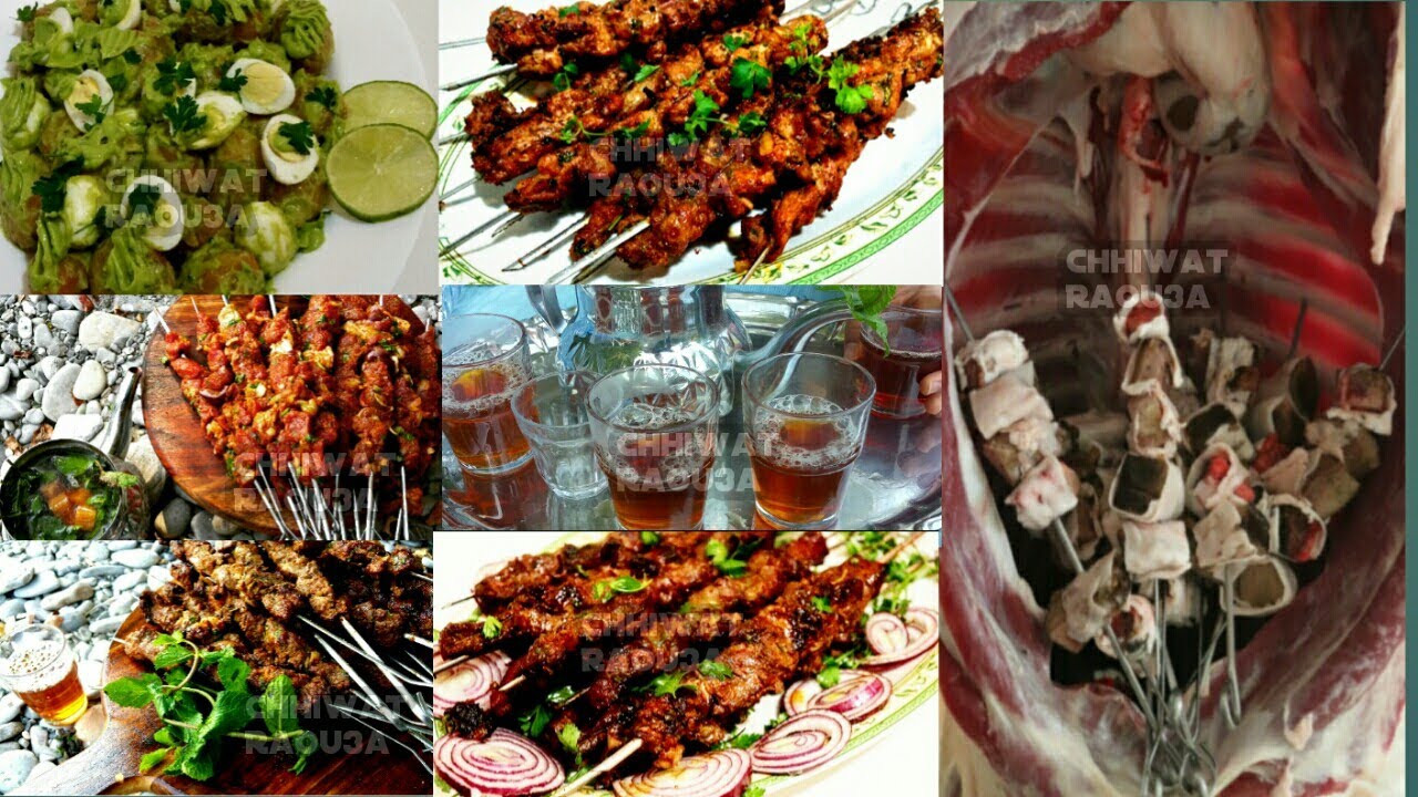 عيد الأضحى مشاوي عليهم الطلب قطبااان اللحم والكبد وسلطة بطاطا😋 بتتبيلة مديراش حصرية غتحماقو وتحمقوا😉