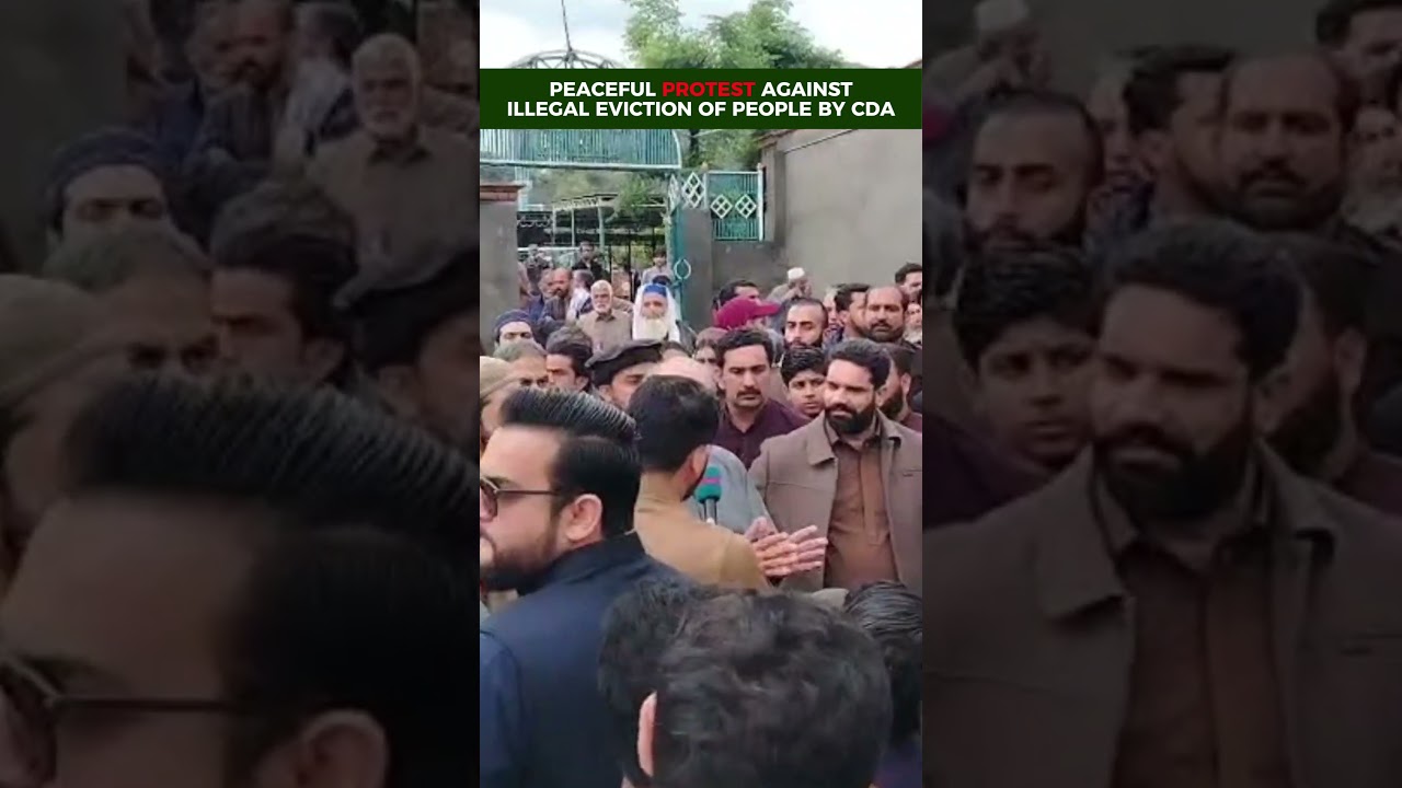 Peaceful Protest against illegal eviction of people by CDA