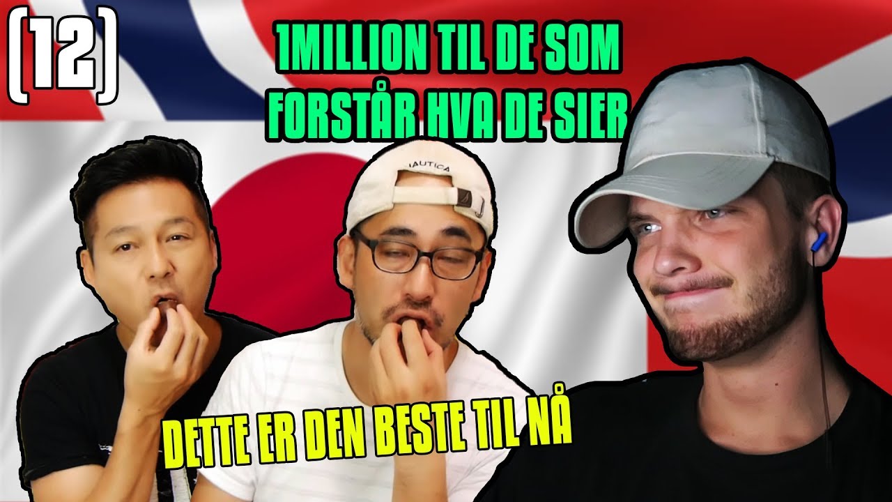 Norwegian Guy reacting to Japanese Guys eating Norwegian candy