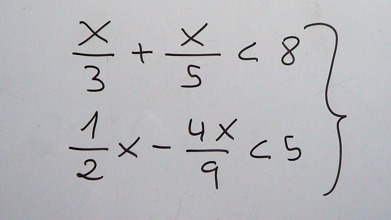 Sistemas de inecuaciones de primer grado 7