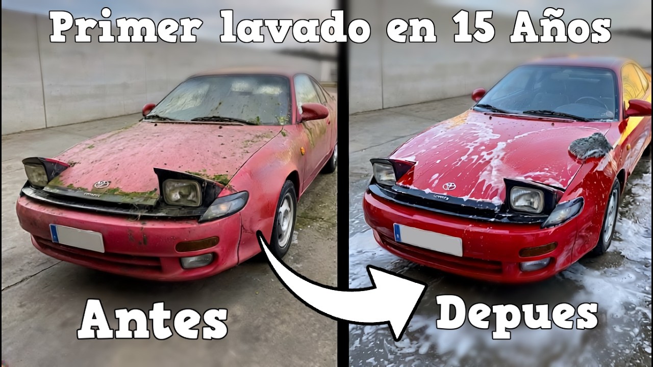 Primer lavado en 5años Serie Restauración Toyora Celica 1992 #1 parte