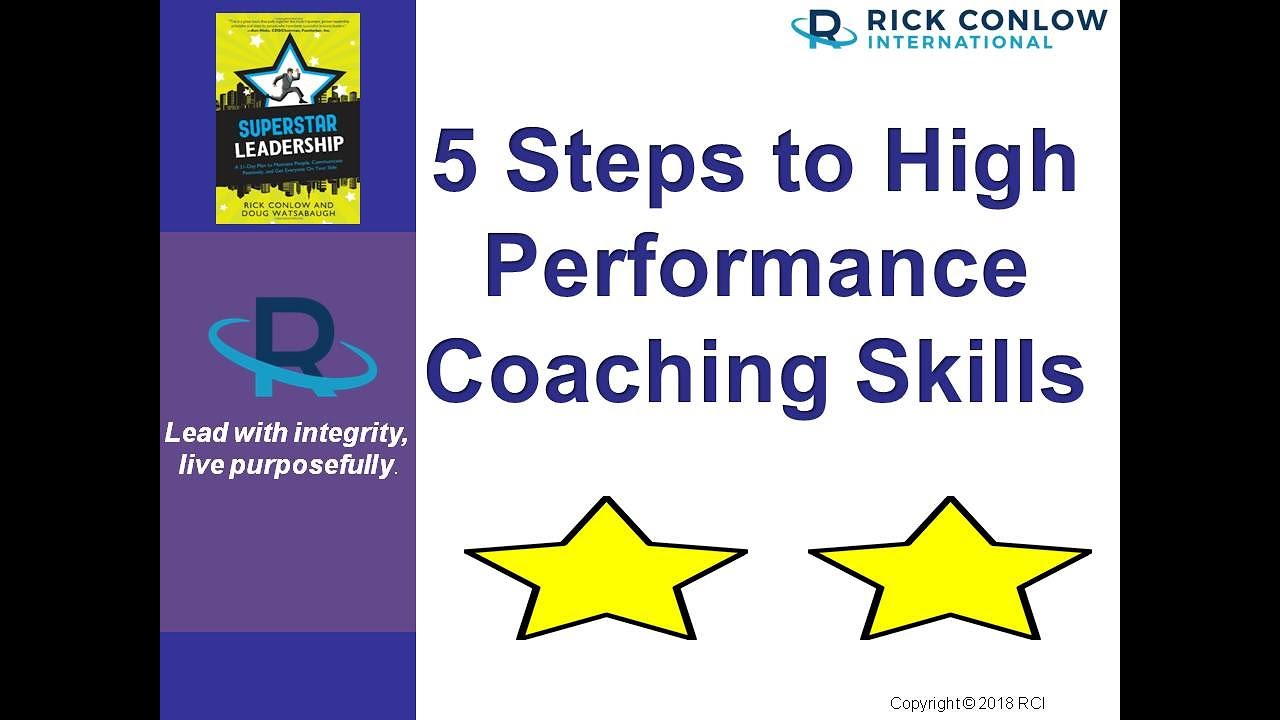 5 STEPS TO HIGH PERFORMANCE COACHING SKILLS-Management Training