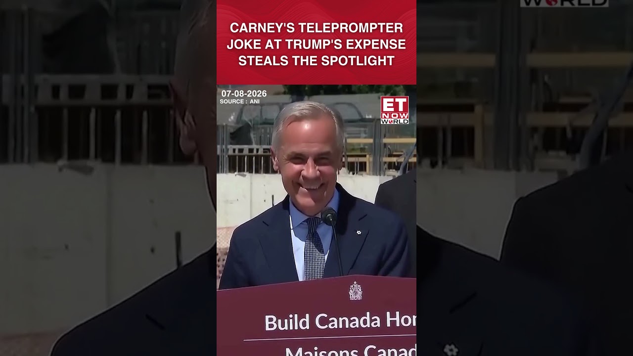 Watch: Mark Carney Trolls Donald Trump After Teleprompter Malfunction At Presser #shorts #trump