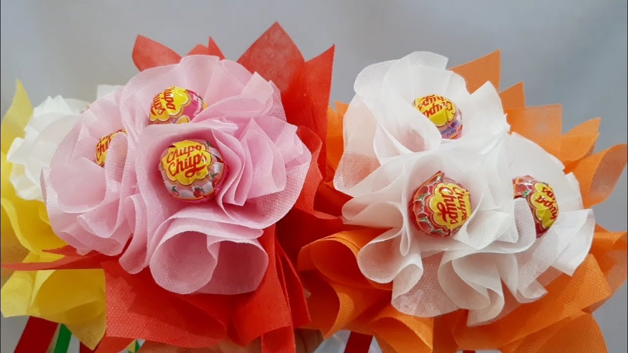 ของขวัญช่ออมยิ้มจูปาจุ๊บส์ ของขวัญวันปัจฉิม Chupa Chups Flower/Chupa Chups Bouquet
