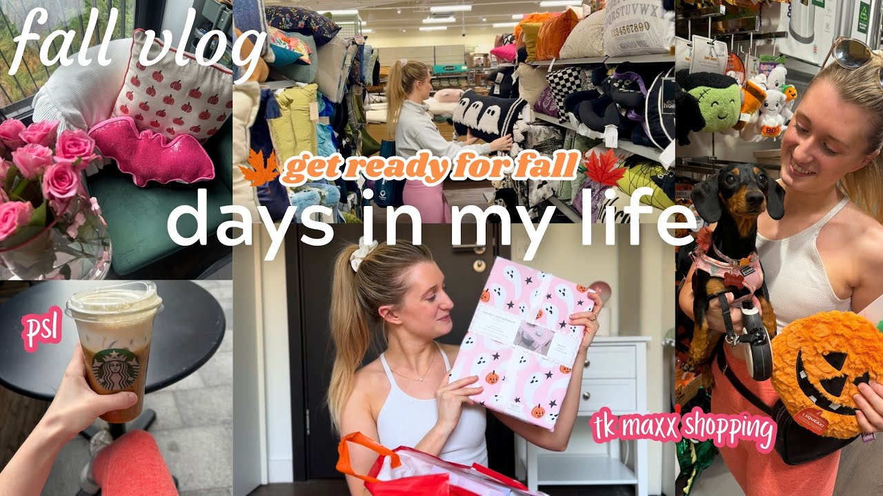Get ready for fall with me! 🍁👻 ~ tk maxx haul and decorate