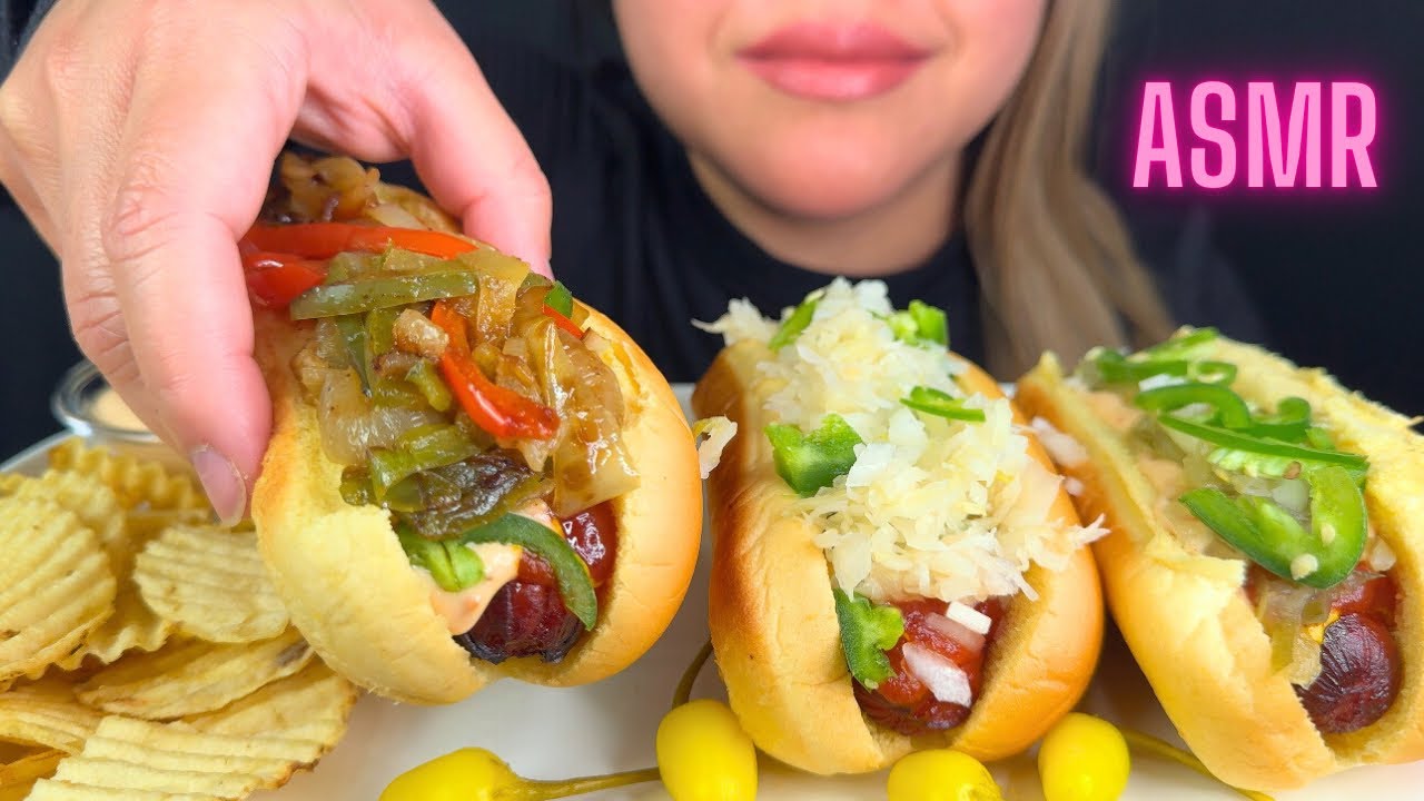 Острая сосиска ASMR | Mukbang