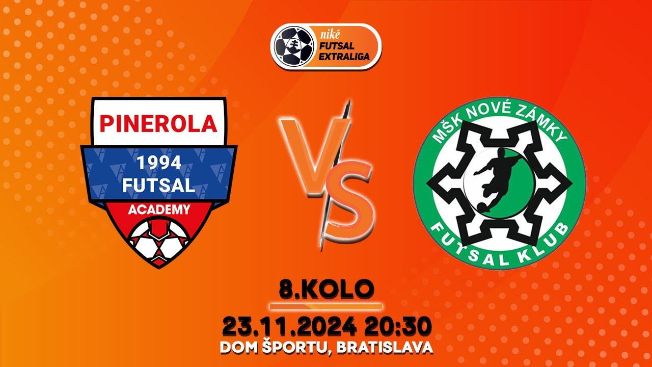 8.kolo NFE: Pinerola 1994 FA BRATISLAVA - MŠK Futsal NOVÉ ZÁMKY