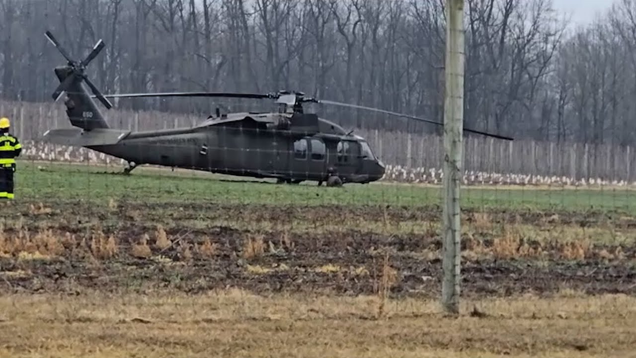 Military helicopter makes emergency landing in Berks County, Pa.