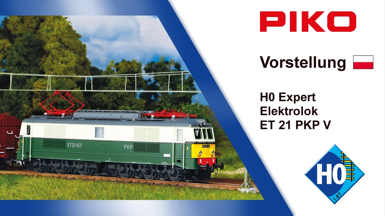 PIKO [V096PL] H0 Expert Lokomotywa elektryczna ET 21 PKP #51600 po polsku