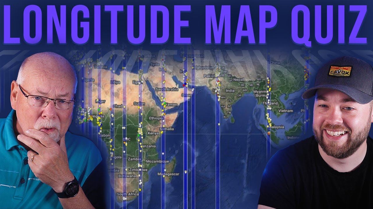 Global Longitude Map Coverage Quiz!