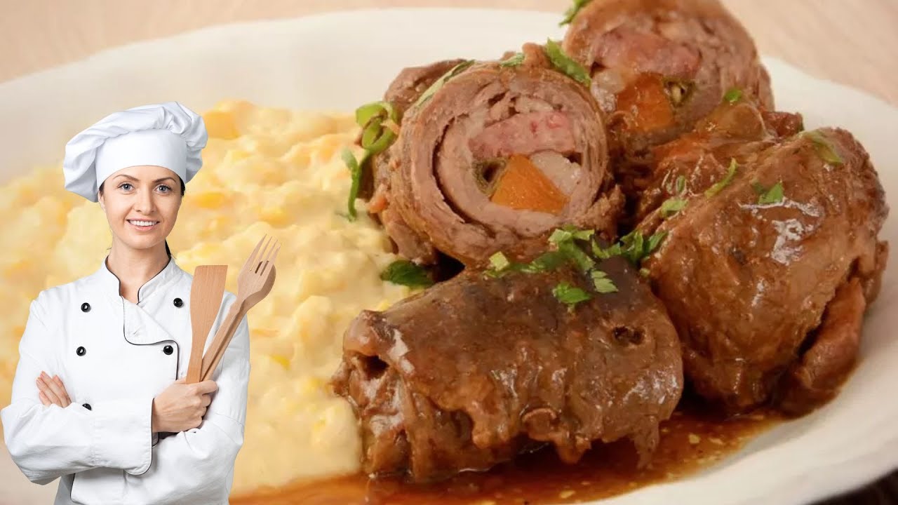 RECEITA DE BIFE A ROL&Ecirc; AO MOLHO