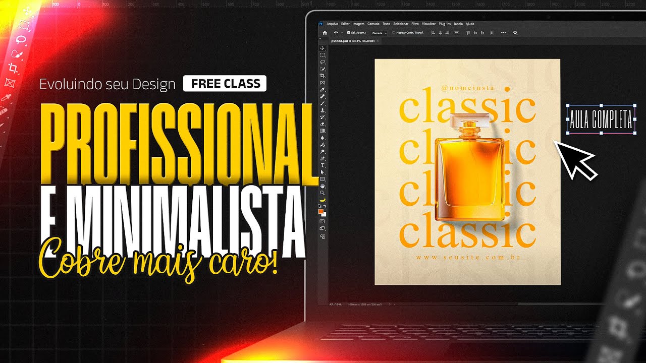 Como fazer arte para perfumaria no Photoshop