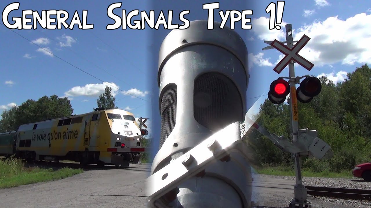 (General Signals Type 1!) Railroad Crossing on Hall Rd. (Ottawa, ON)
