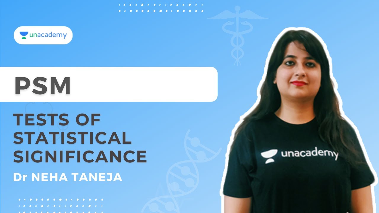Tests of Statistical Significance | Community Medicine | INI-CET 2021 | Dr Neha Taneja