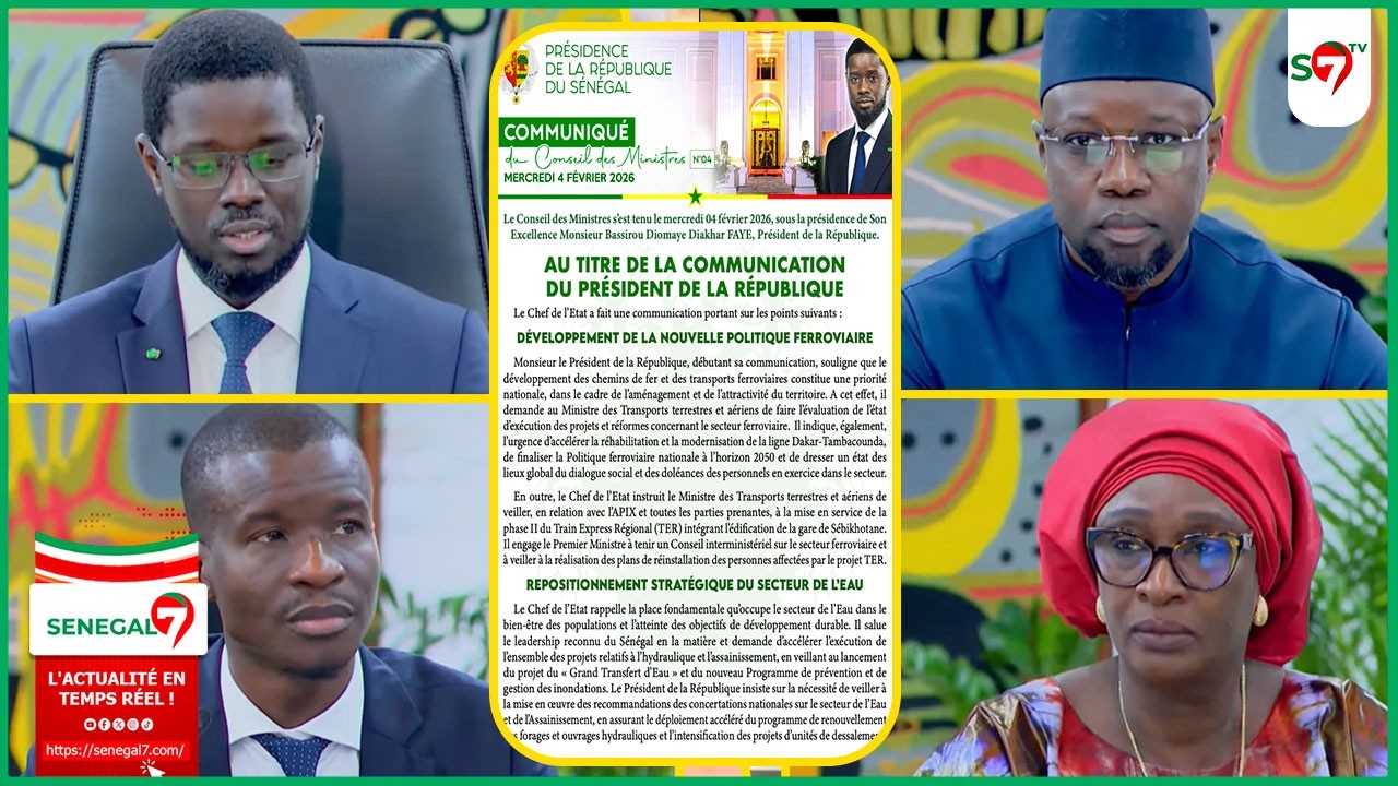 Tout ce qu'il faut savoir sur les decisions et les nominations en C. des Ministres du mercredi 4 Fev