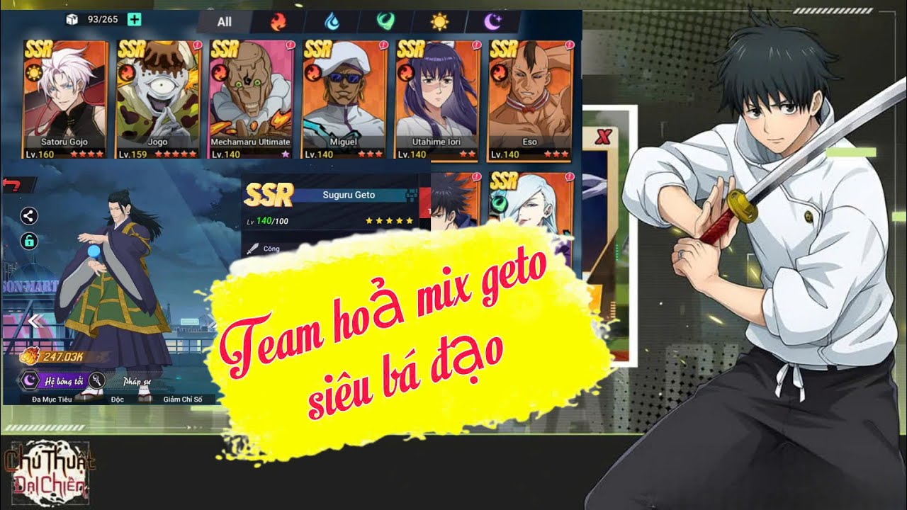 Chú Thuật Đại Chiến - Team Hỏa Mix Geto Cà Xa Siêu Bá Đạo