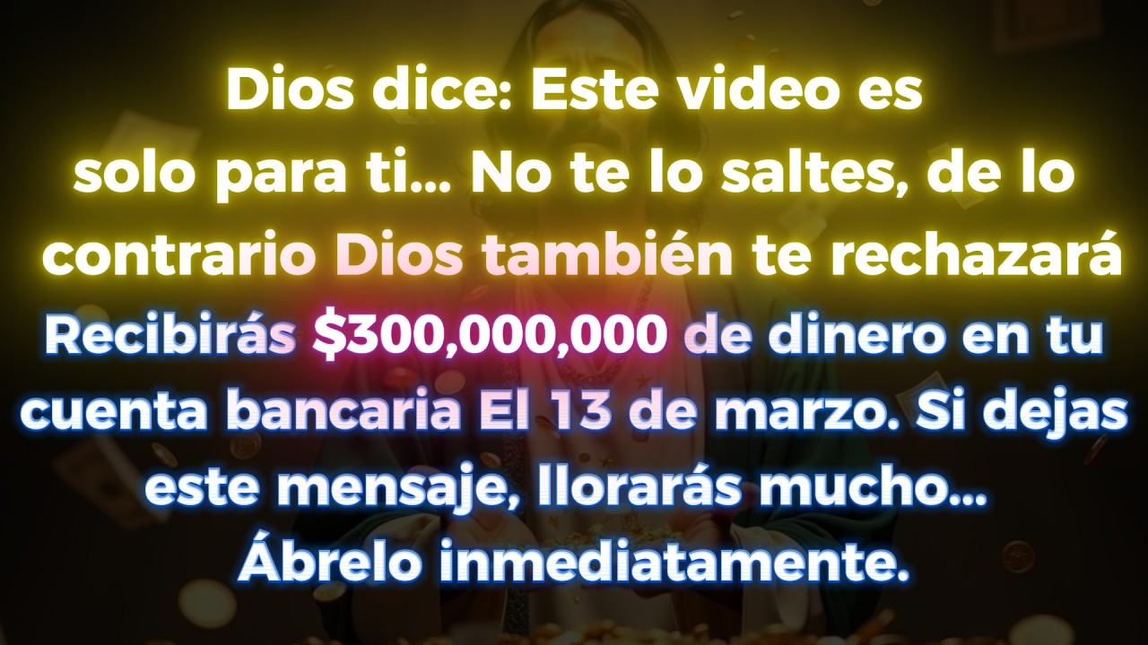 😭😭 DIOS DICE: ESTE VIDEO ES SOLO PARA TI… NO LO IGNORES O PERDERÁS TU BENDICIÓN