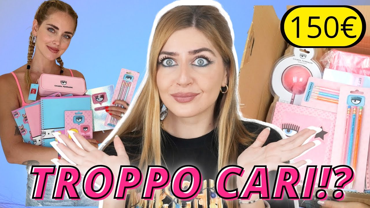 E' UN FURTO! HO COMPRATO LA CANCELLERIA DI CHIARA FERRAGNI X PIGNA...bella ma....