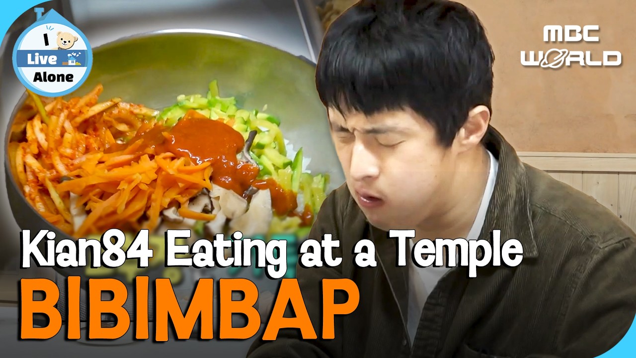[Sub] Kian84 Fell in Love with Temple's Vegan Bibimbap🥗 #KIAN84 #ILIVEALONE