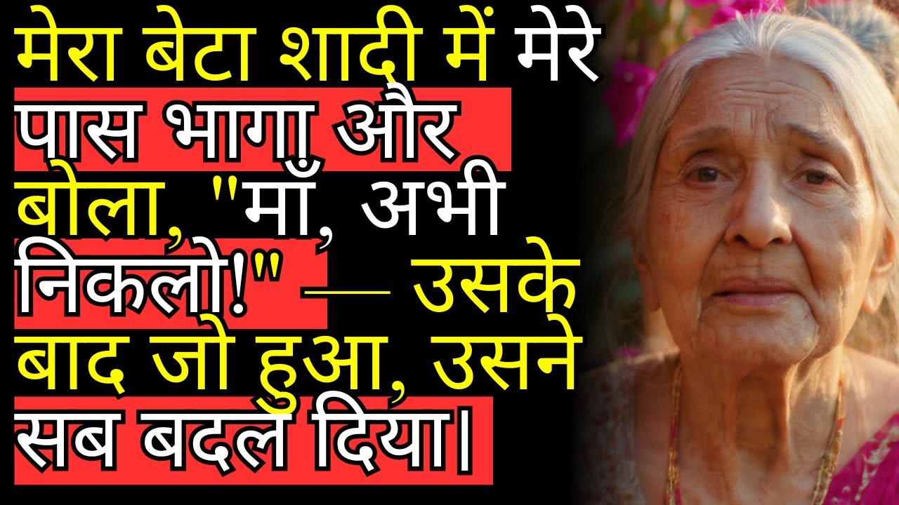 मेरा बेटा शादी में मेरे पास भागा और बोला, 