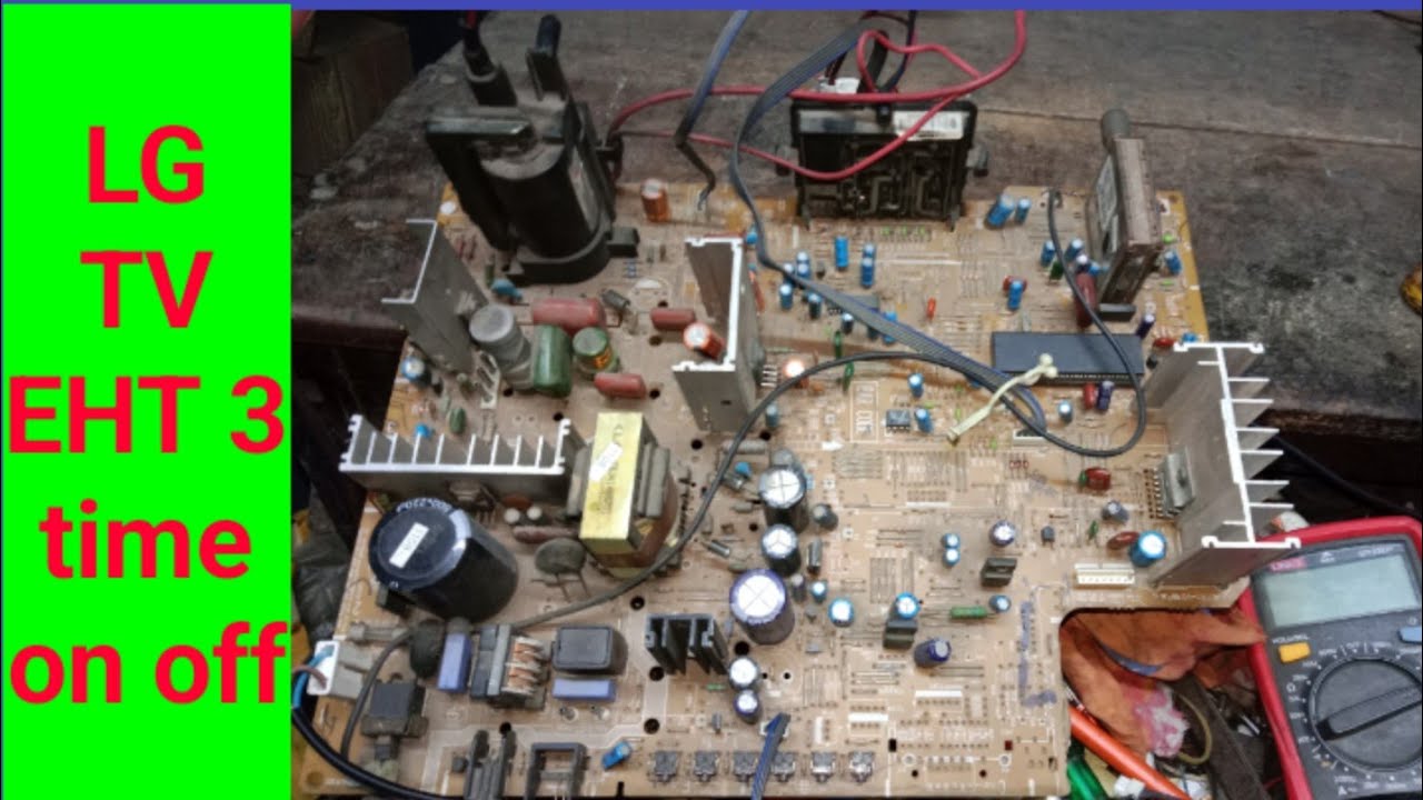 Lg crt tv eht 3 time on off problem repair #standby || Led 3 time blinking in lg crt tv
