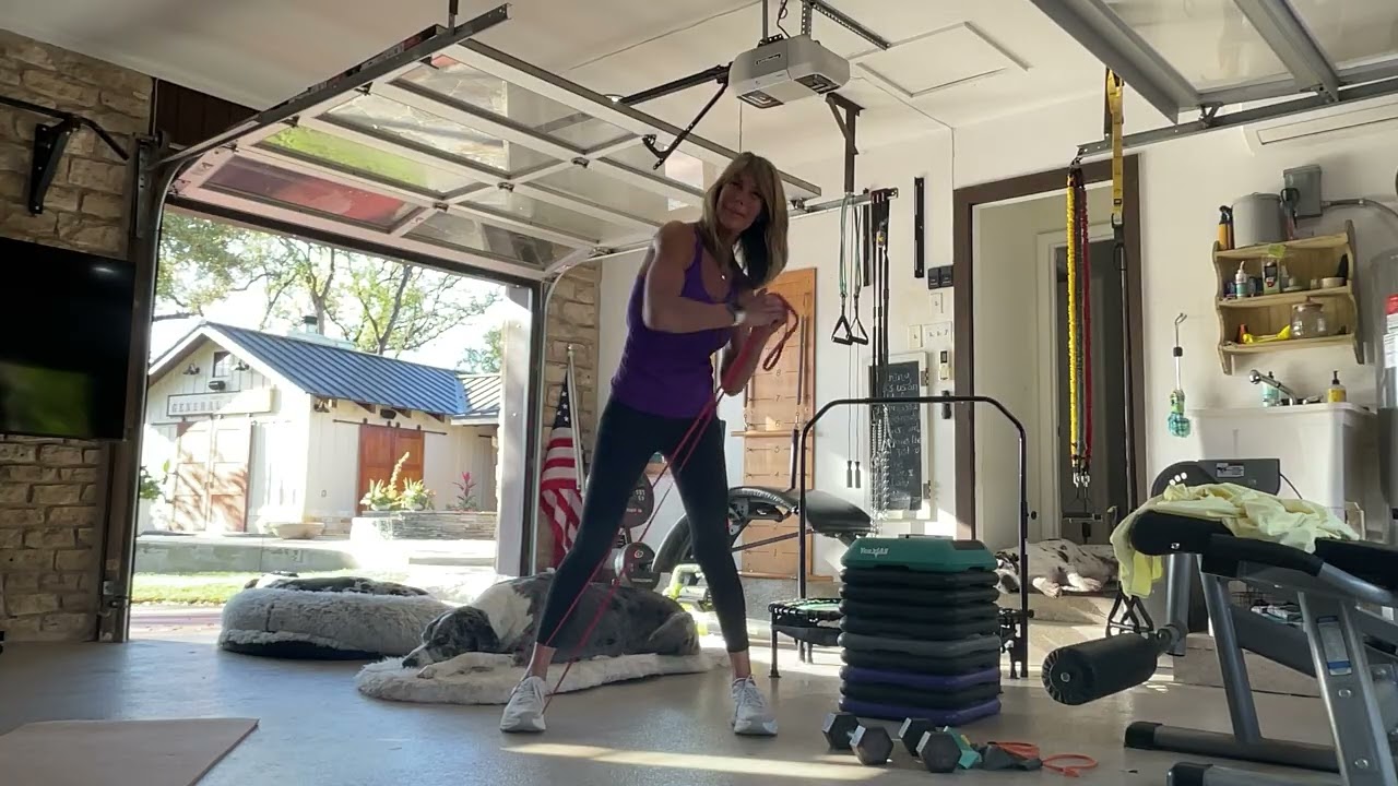25-Minute Lower Body & Shoulder Burn (Resistance Bands)