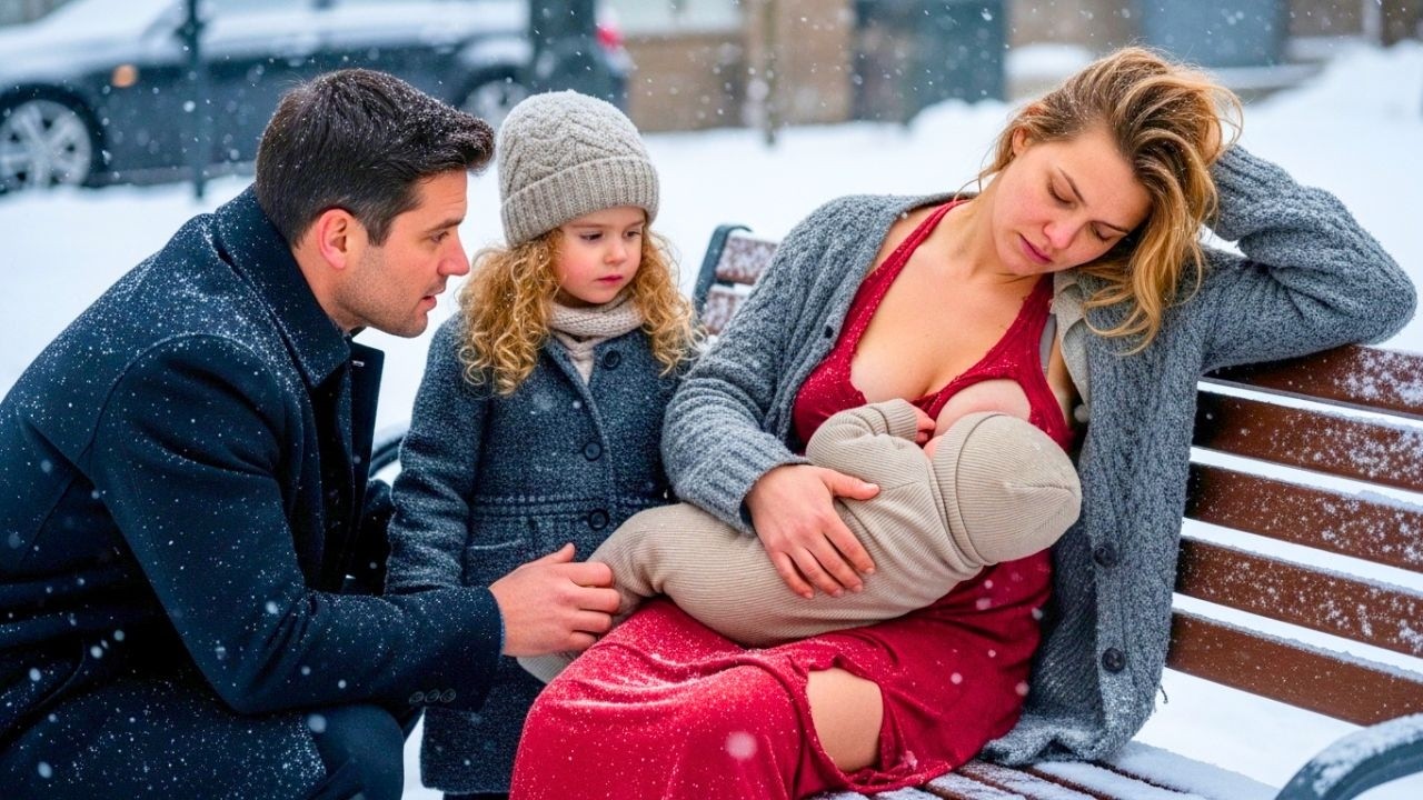 ‘Dad, She’s Freezing with the Baby!’ — Single Dad’s Heart-Stopping Act Creates a Miracle!