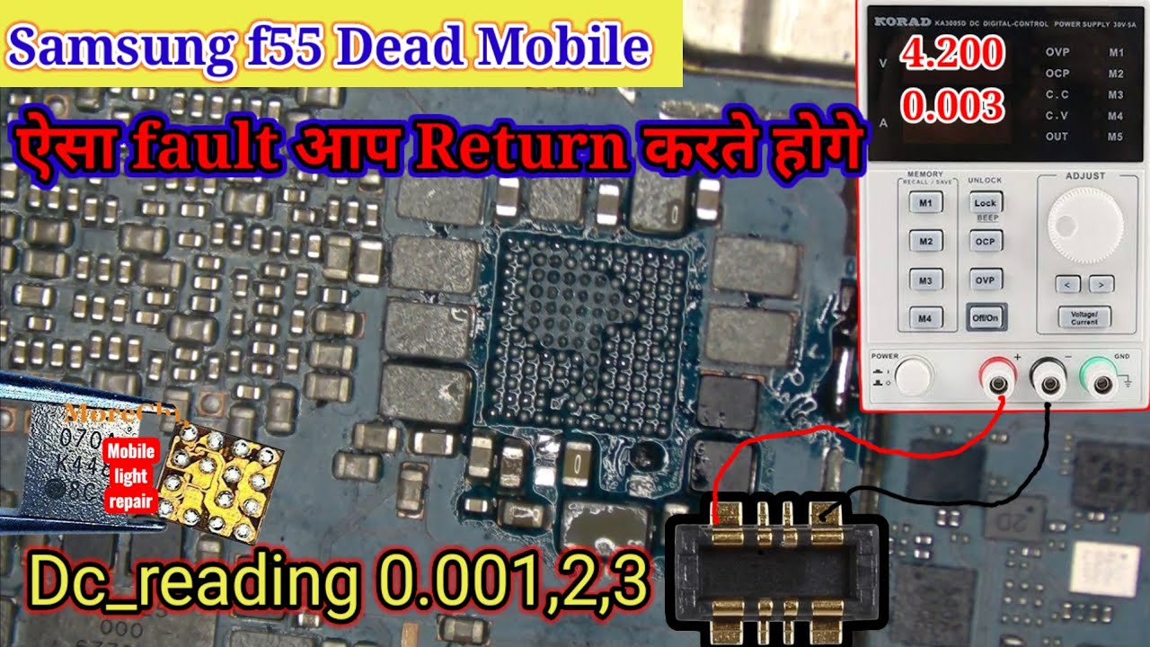 Samsung F55 5g Dead mobile solution !! Dc_reading 0.001_0.003 New fault 