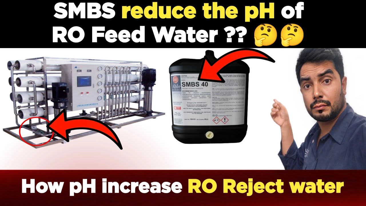 SMBS dosing in RO Plant | smbs working in ro plant | why ro product water pH low