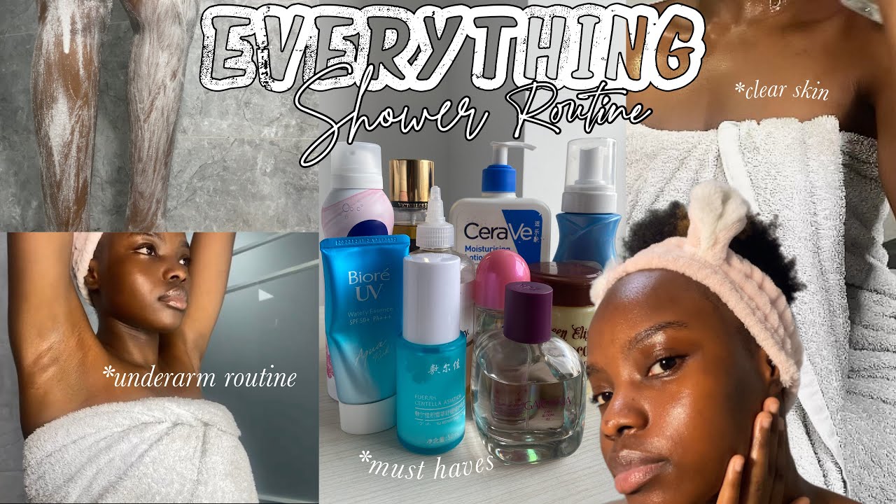 morning shower routine 2023 | practicing self care | *everything shower*