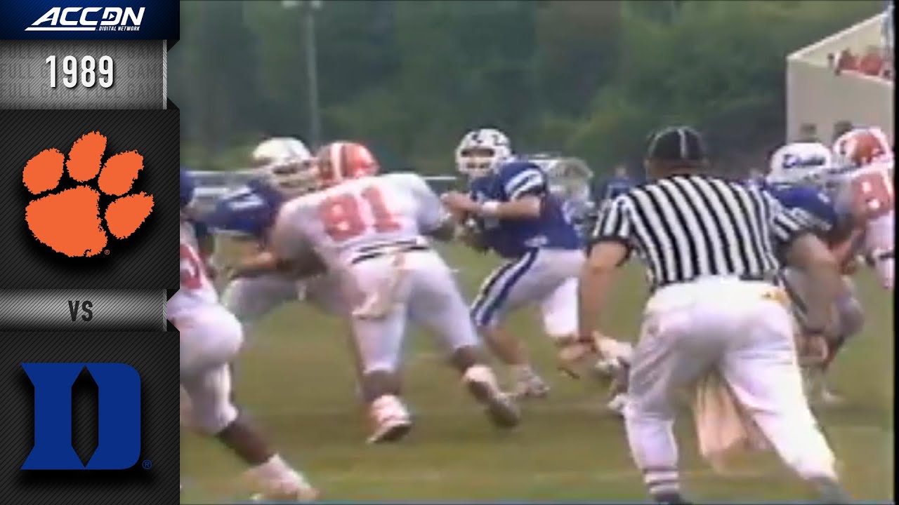 ACC Replay: Clemson vs Duke Football - September 9, 1989