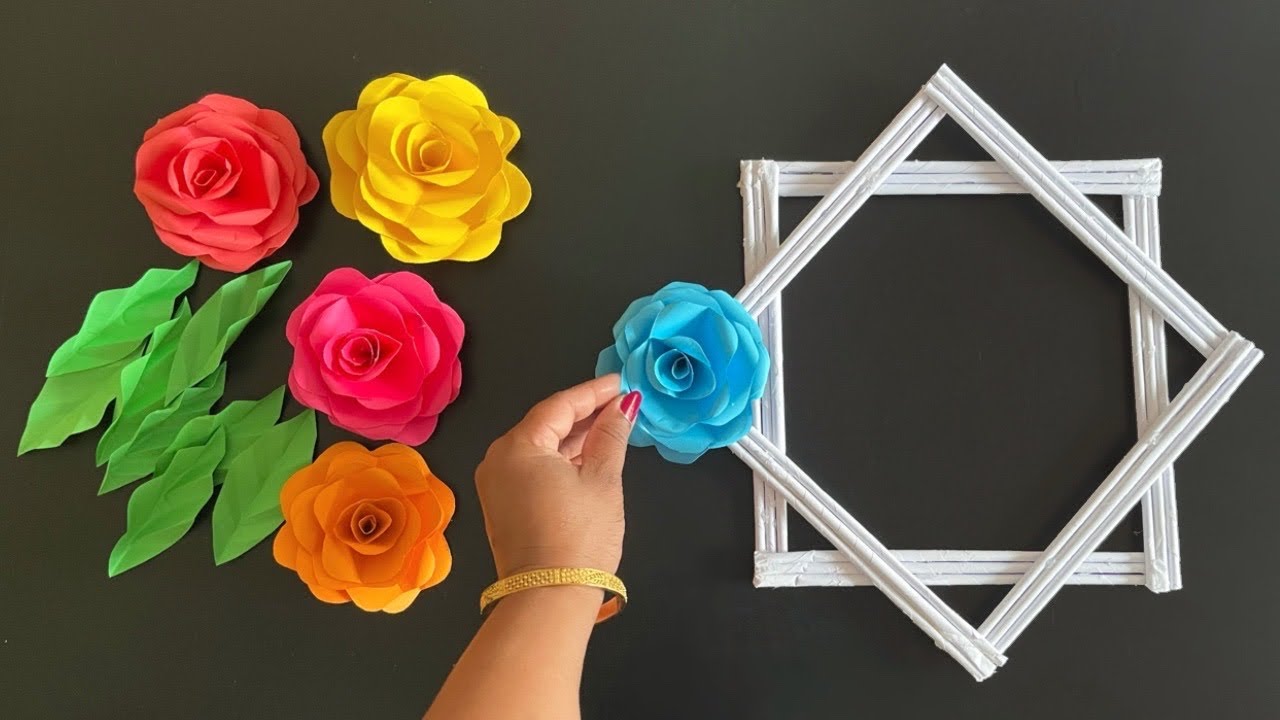 Beautiful Wall Hanging Craft /Paper craft For Home Decoration /Paper Flower wall hanging / Wall Mate