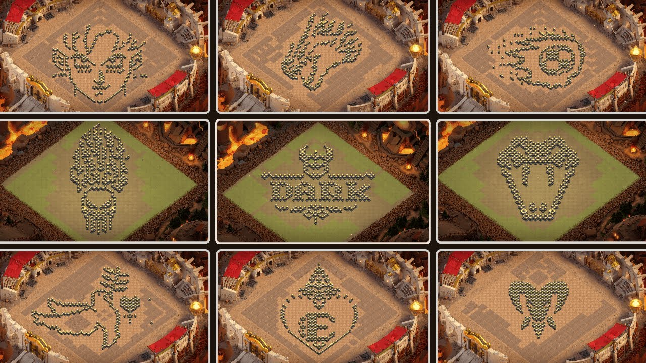 BEST TOP 20 TH17 Art/Troll/Funny Base Links | Town Hall 17 Artistic/Showcase/Progress base | COC