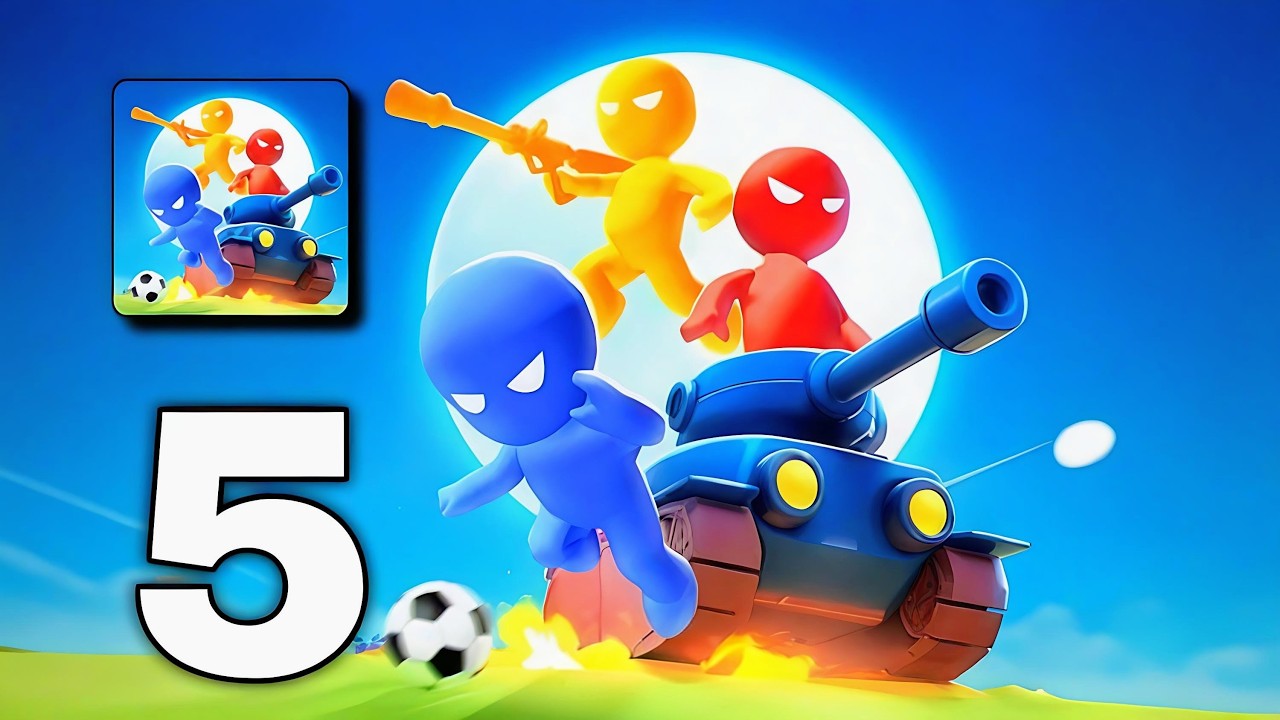 Stickman Party - Tournament  Mode 1234 Player Rondom Gameplay // Walkthrough Mini Games Part 5