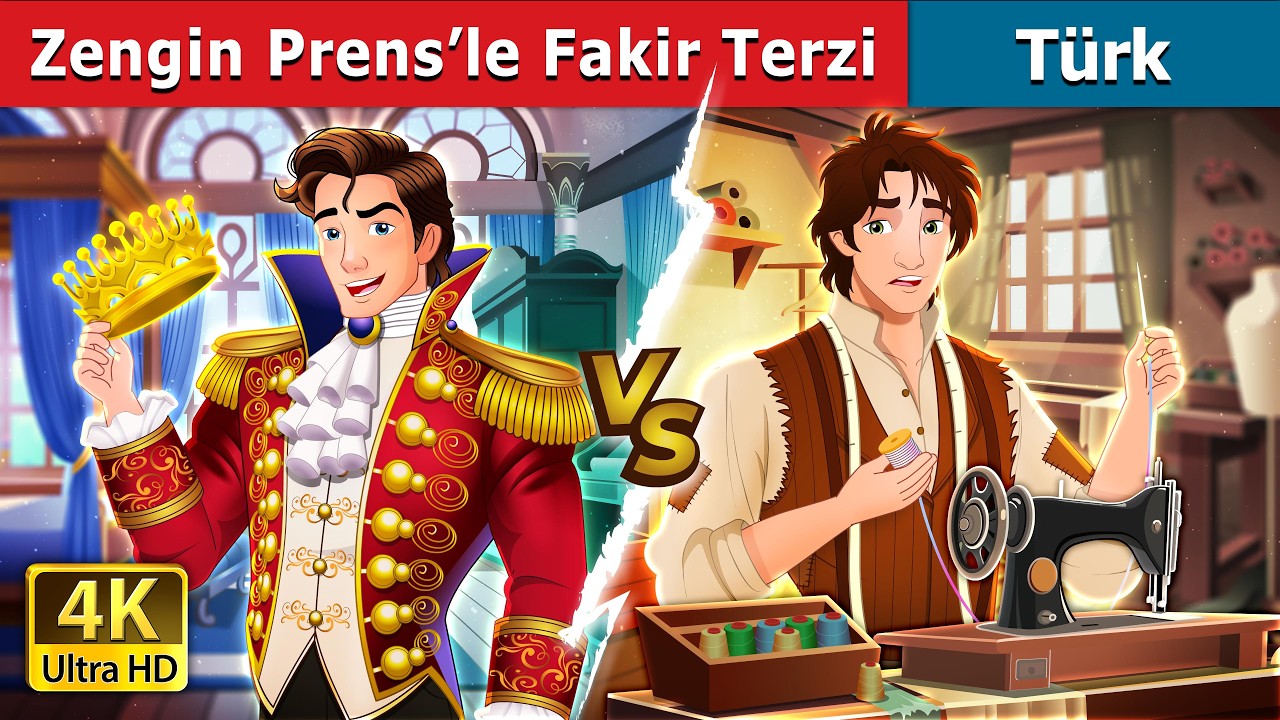 Zengin Prens’le Fakir Terzi | The Rich Prince & The Poor Tailor in Turkish | @TurkiyaFairyTales