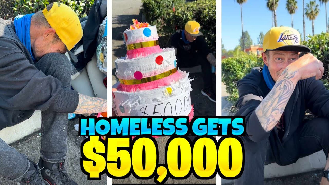 Millionaire blessed homeless with $50,000 and his story brought tears in my eyes