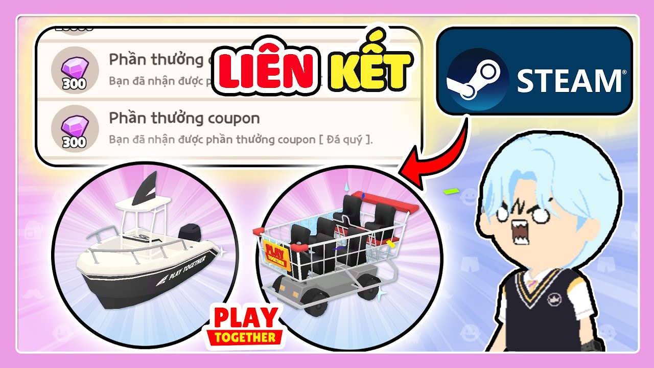 Play Together | Cách Liên Kết Steam Nhận 600 K.C Phương Tiện Mới