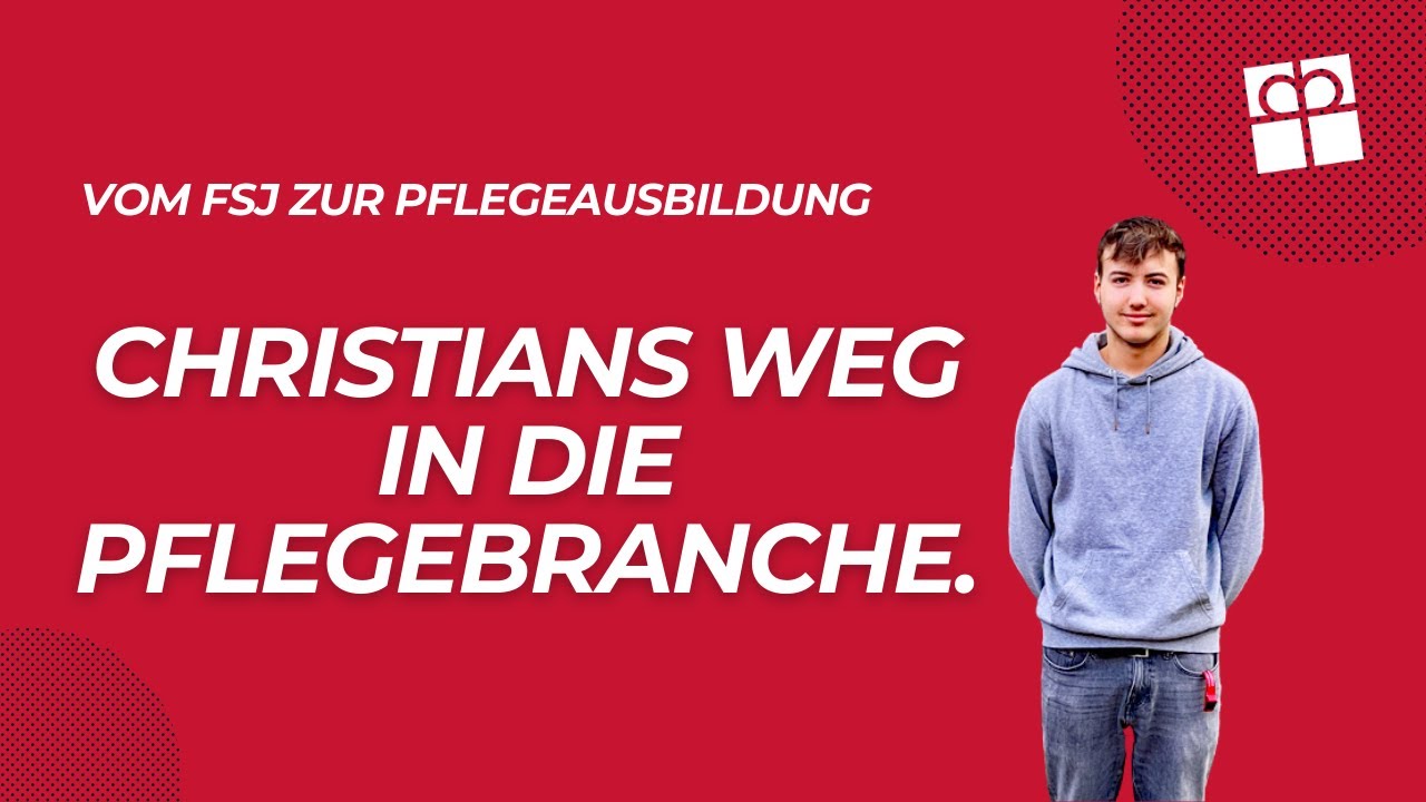 Vom FSJ zur Pflegeausbildung: Christians Weg in die Pflegebranche