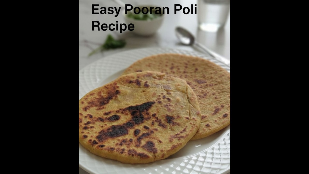 पूरनपोली की रेसिपी (हिंदी में)|How to make Puranpoli | Easy puranpoli recipe|