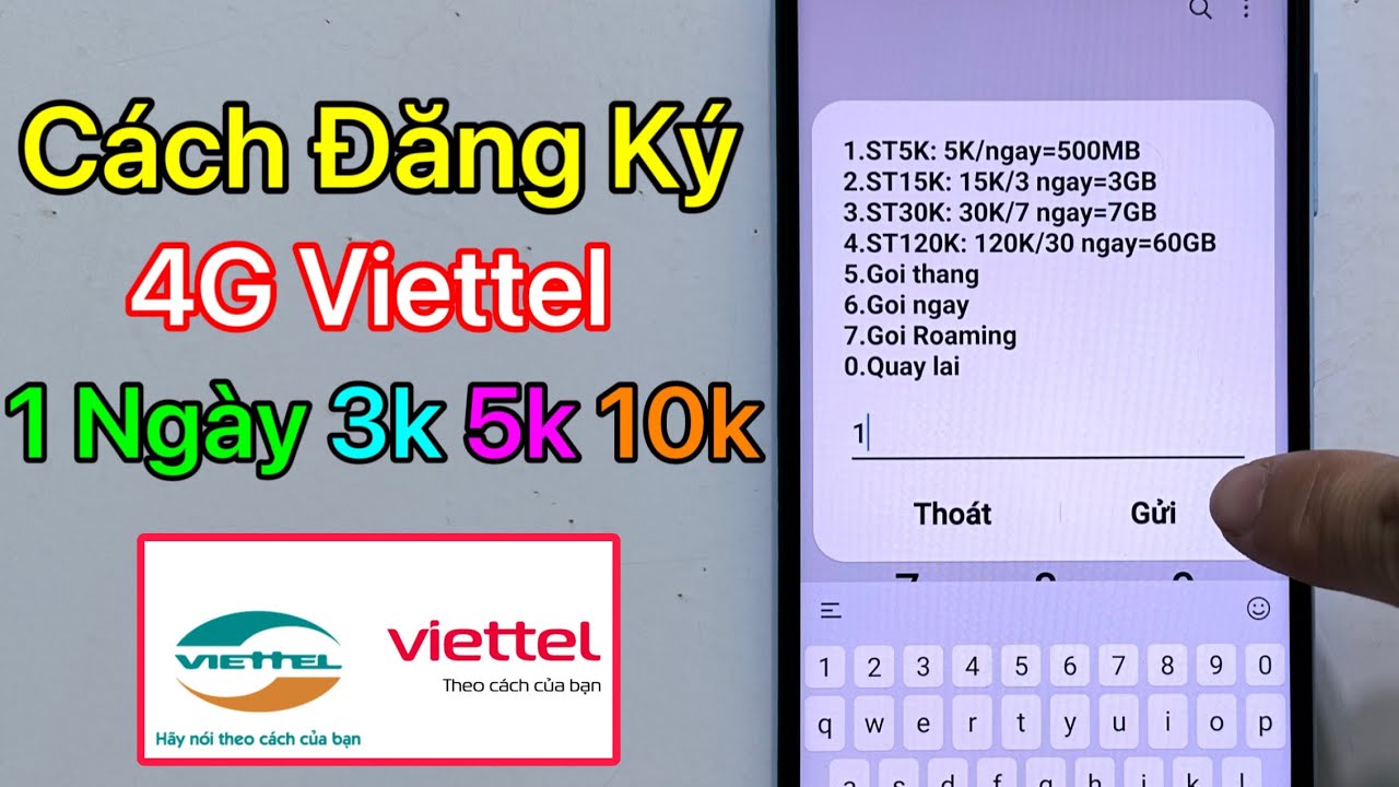 C&aacute;ch đăng k&yacute; 4G Viettel 1 Ng&agrave;y 3K 5K 10K. Đăng K&yacute; Mạng 4G Viettel 2024