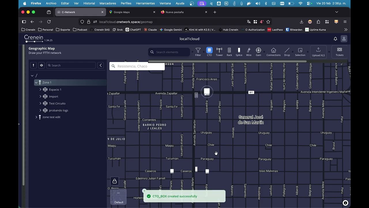 C-Network - Geographic Map