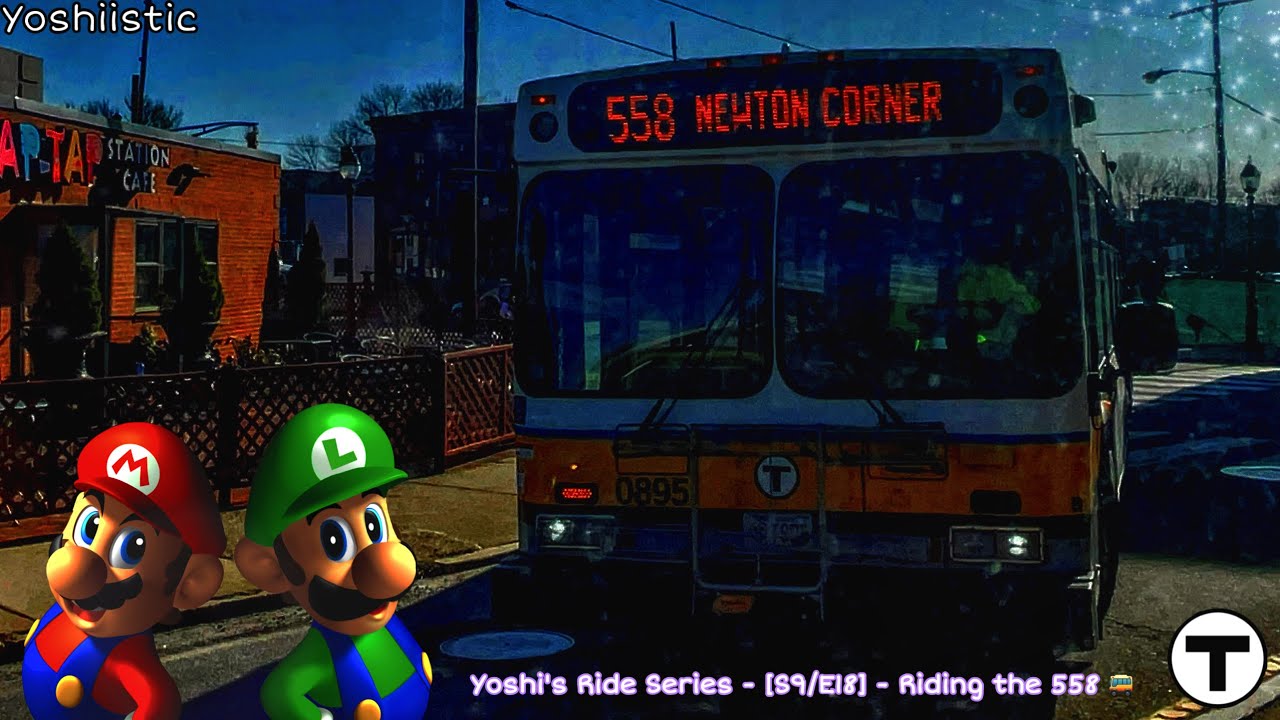 Mario & Luigi: Inside Albany’s World | Yoshi's Ride Series {S9-E18} - Riding the 558 🚌 - {MBTA}