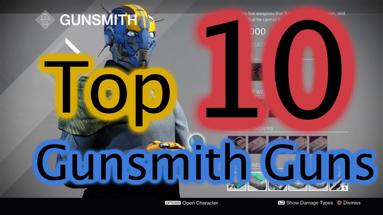 Destiny: Gusmith's Top 10 Armsday Weapons