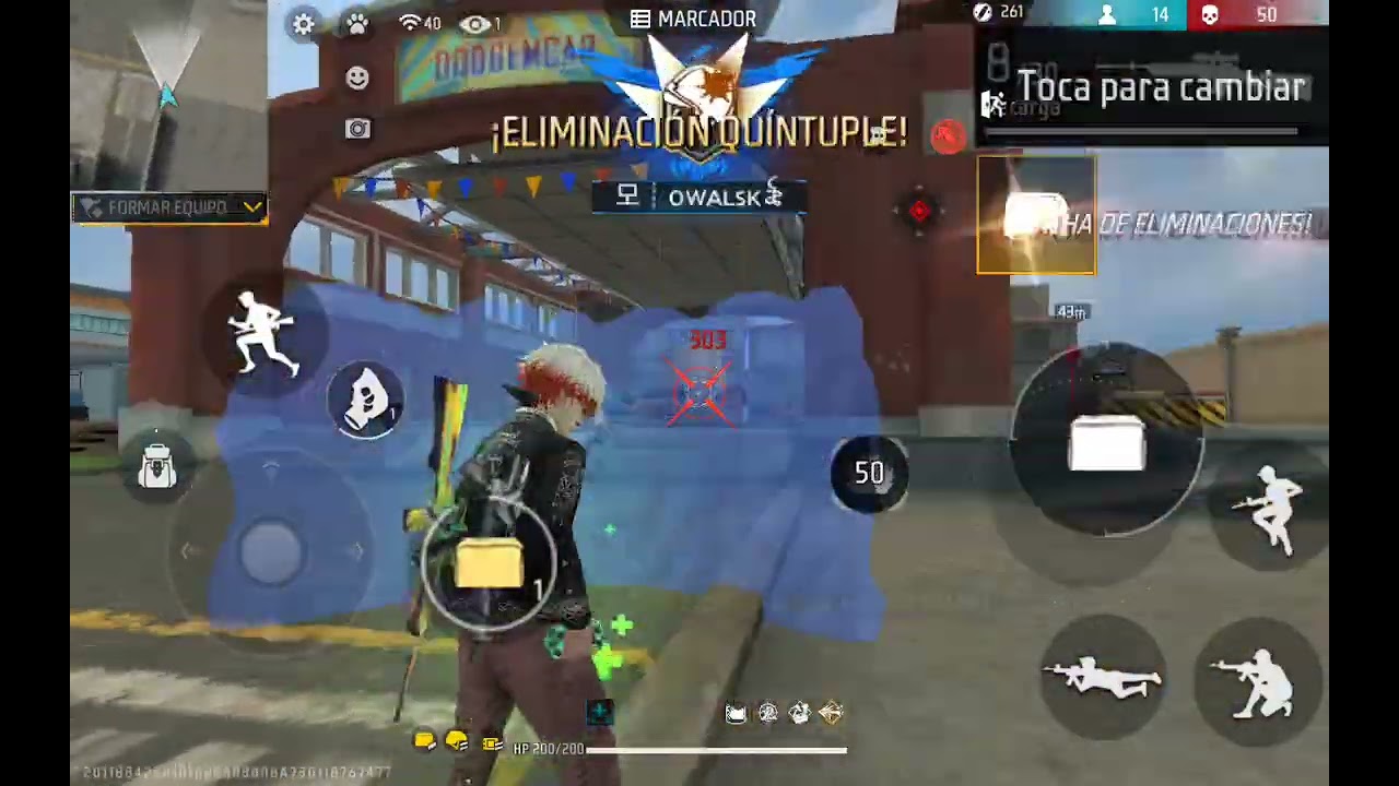 Jugando free entrenamiento free fire(digo groserías 