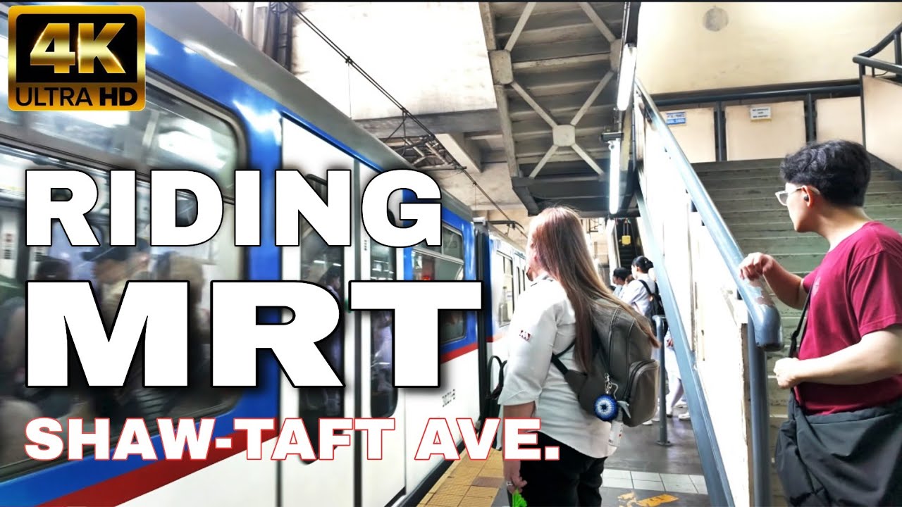 Philippines MRT-3 Train Ride 🇵🇭 | Shaw Boulevard to Taft Avenue Pasay | 4K UHD