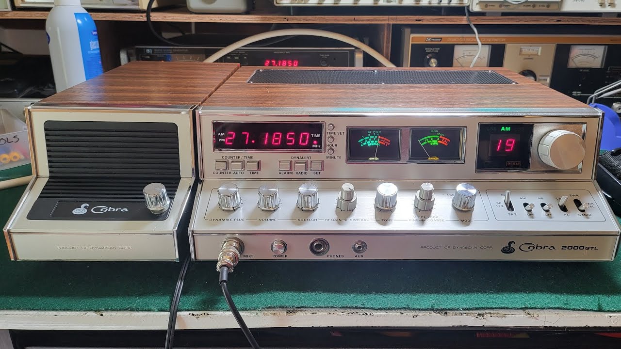 A Cobra 2000 GTL with FM and extra channels in for repair