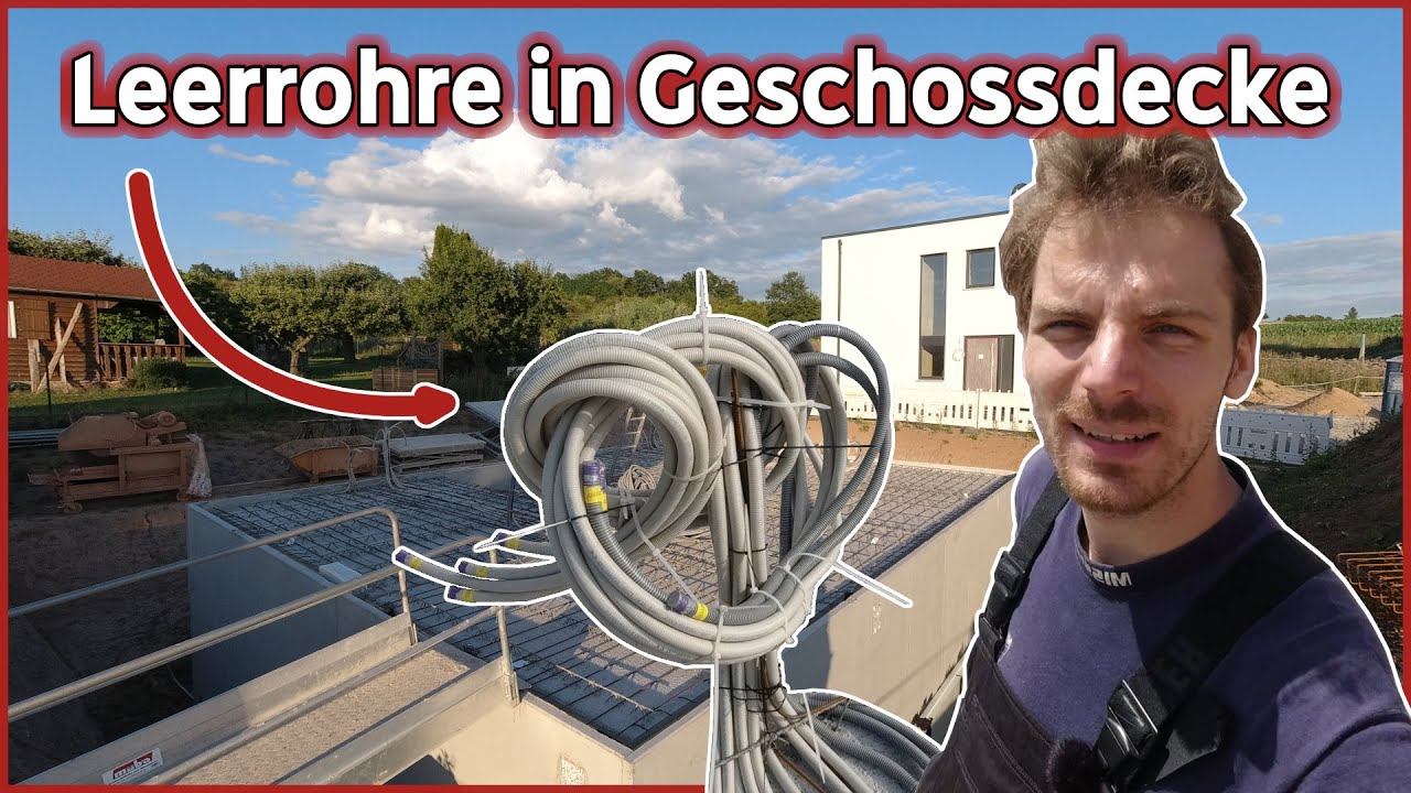 Leerrohre in Geschossdecke
