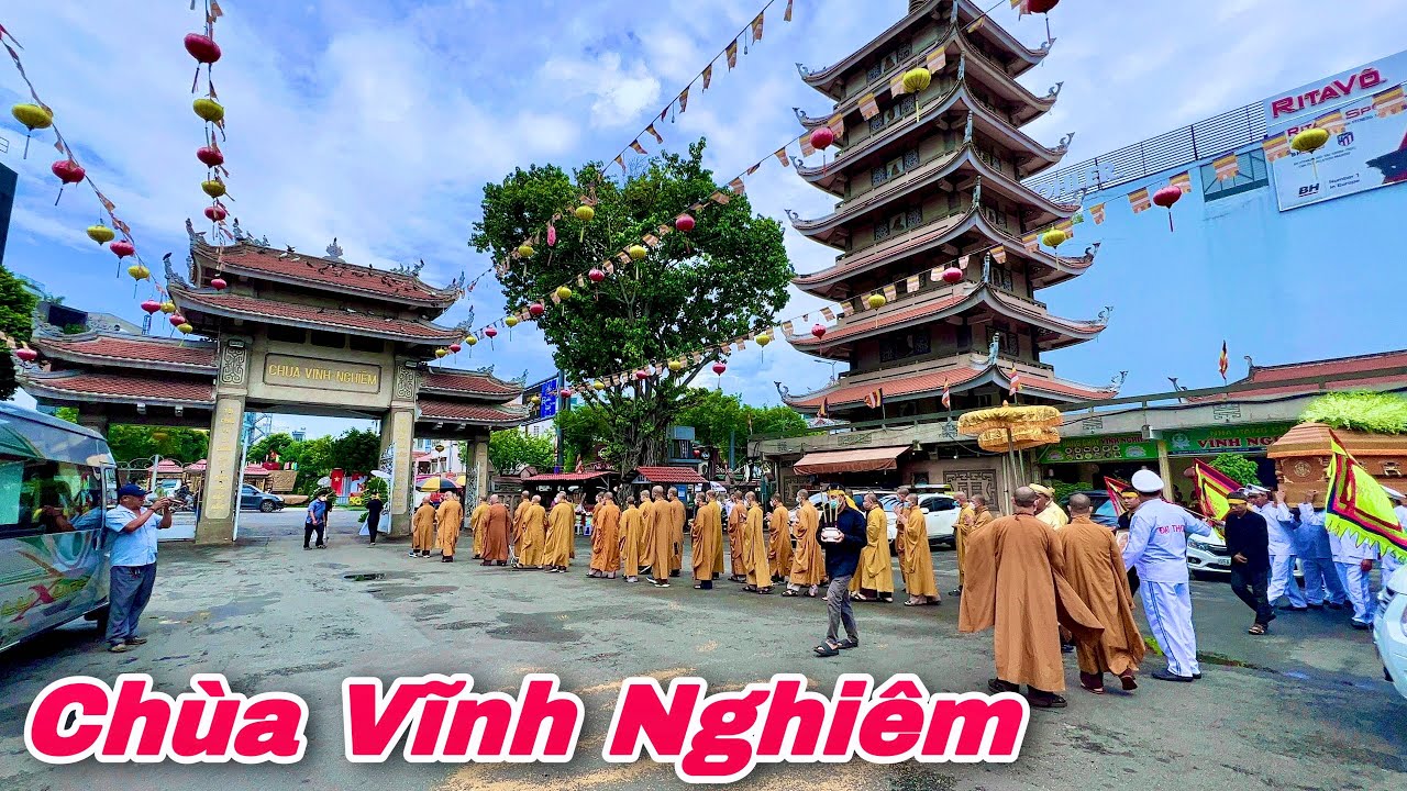 CHÙA VĨNH NGHIÊM QUẬN 3 SÀI GÒN Trang Nghiêm Đông Du Khách Viếng Chiêm Bái | Khương Nhựt Minh