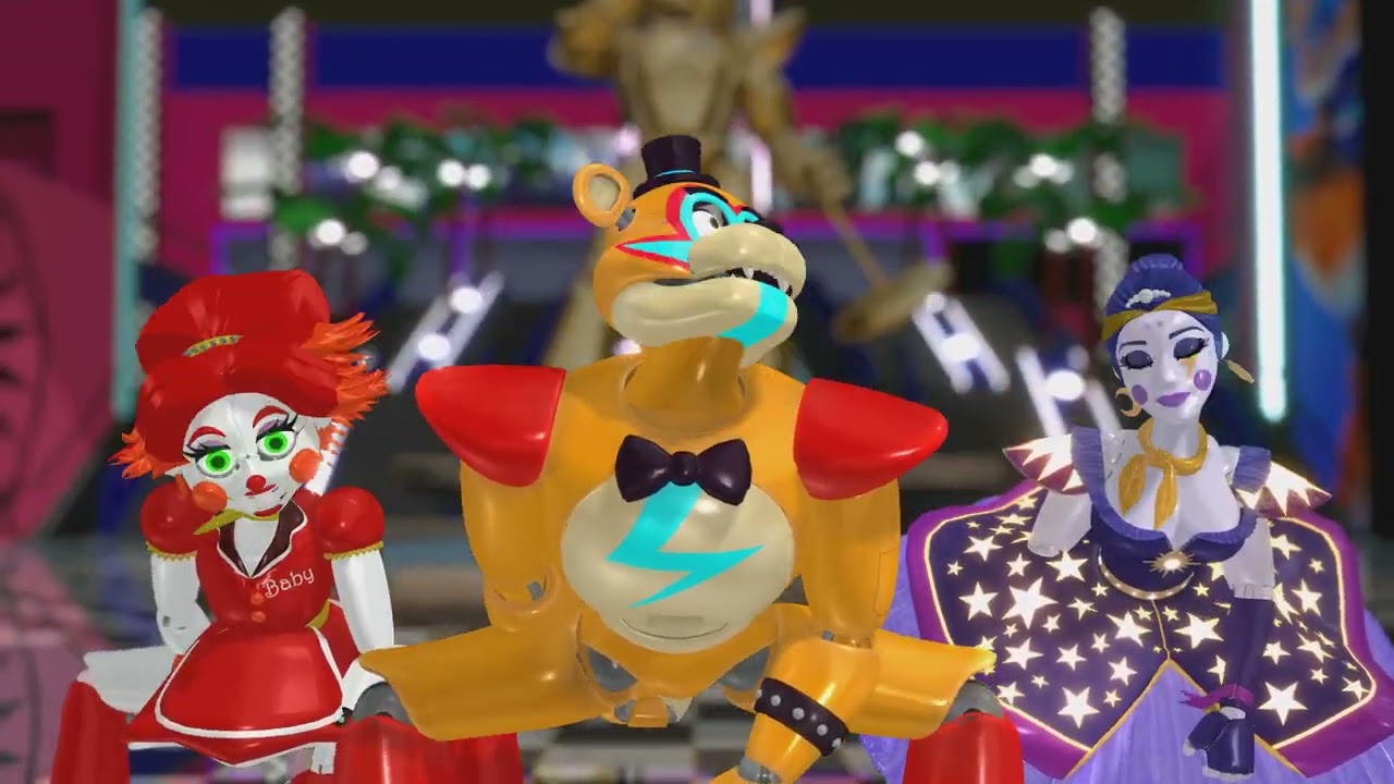 [MMD x FNAF] Daddy (Glamrock Freddy, Baby & Ballora)
