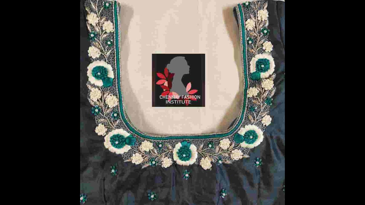 Grand Hand Embroidery blouse | DIY | Aari work blouse | Best Fashion Designing Institute